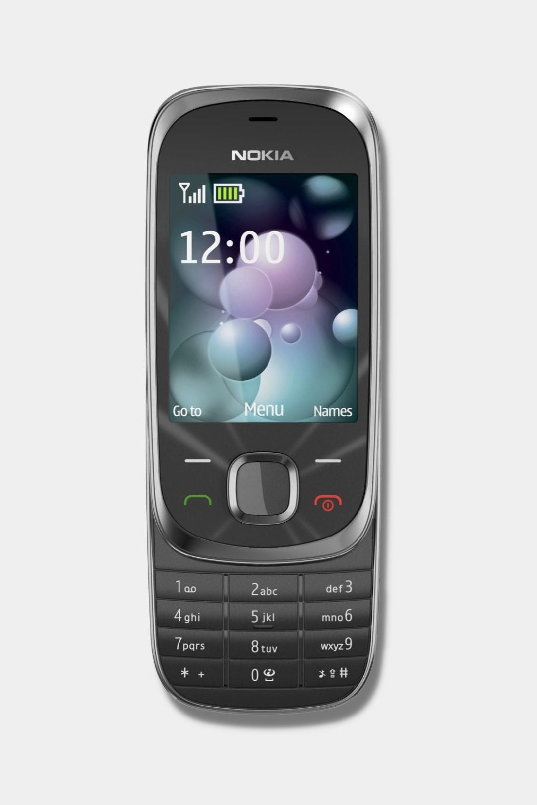 Nokia 7230 Black: a mobile phone with an elegant and compact design