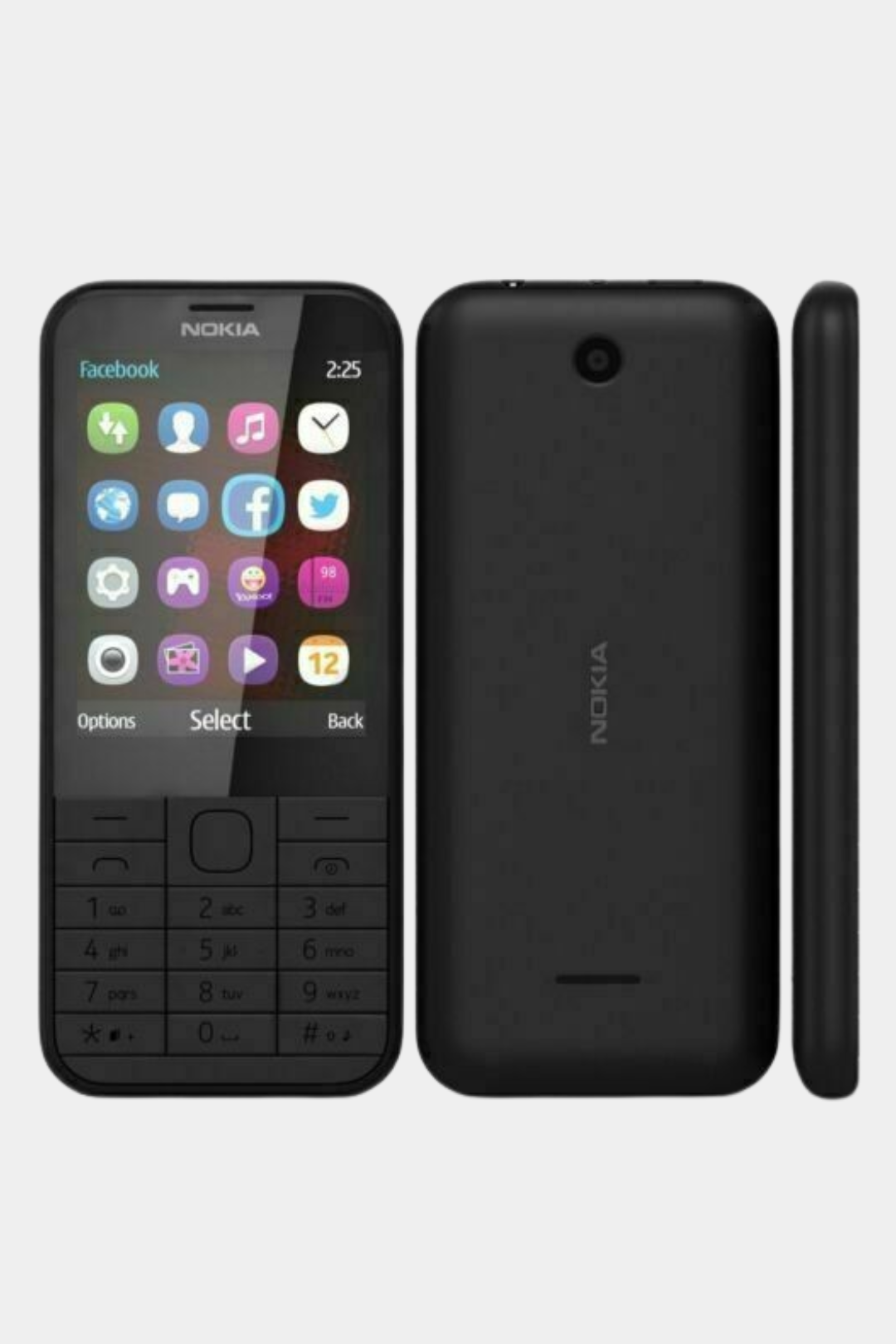 Nokia 225 Black Vintage Mobile