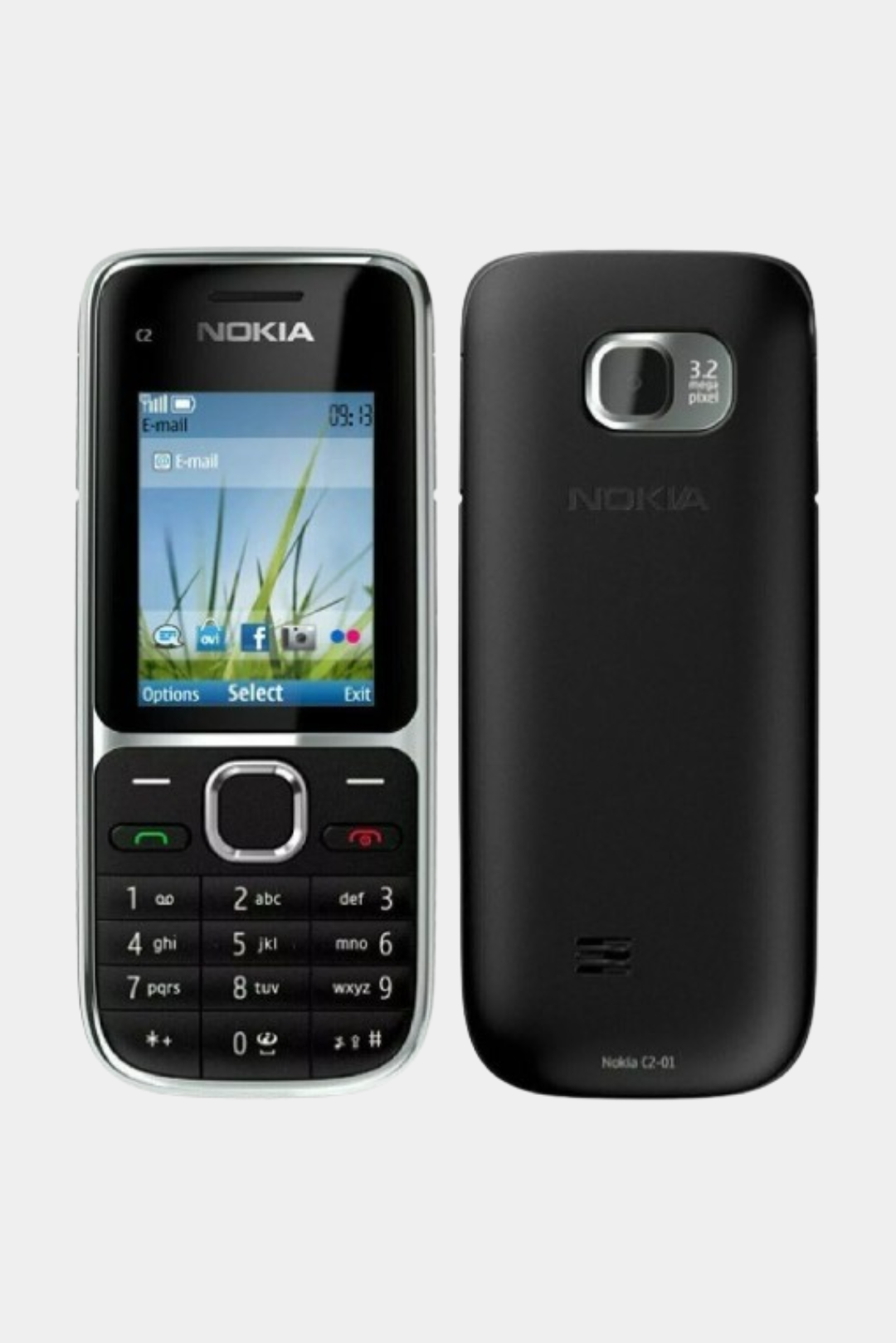 Nokia C2-01 Black Vintage Mobile