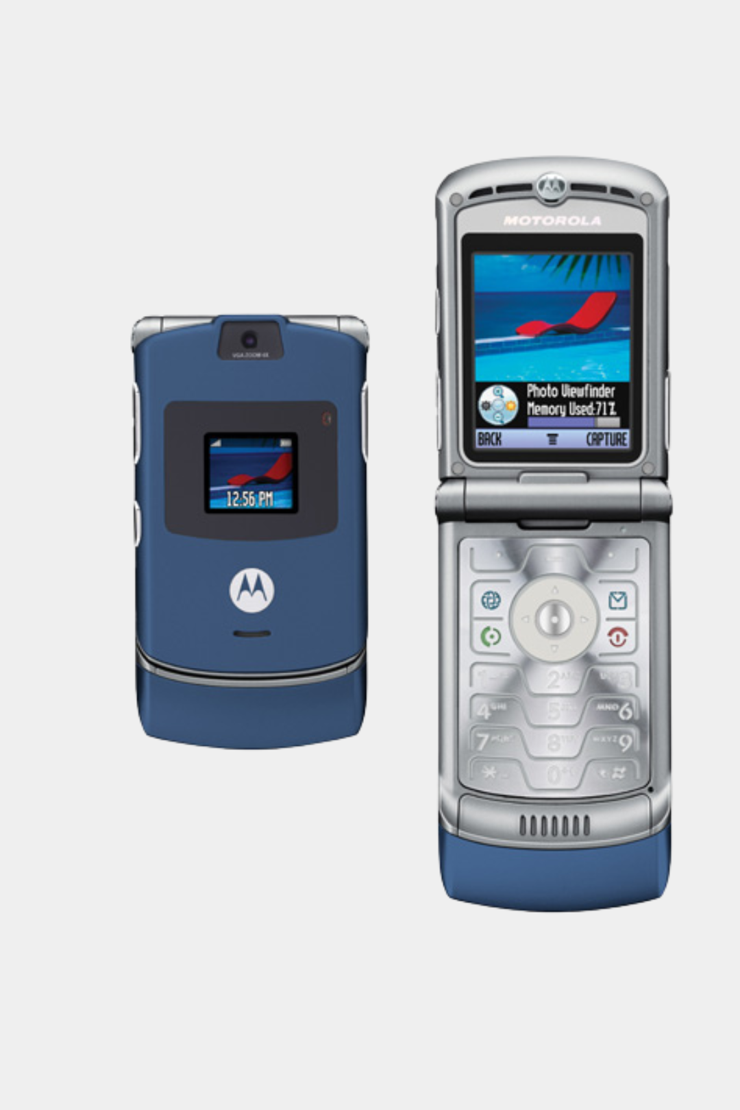 Motorola V3xx Bleu Vintage Mobile