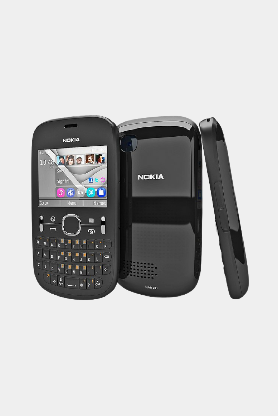 Nokia 201 Black Vintage Mobile