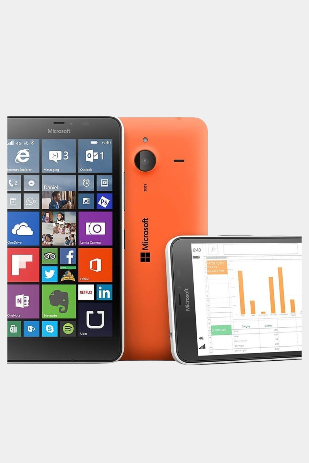 Nokia Lumia 640XL Orange Vintage Mobile