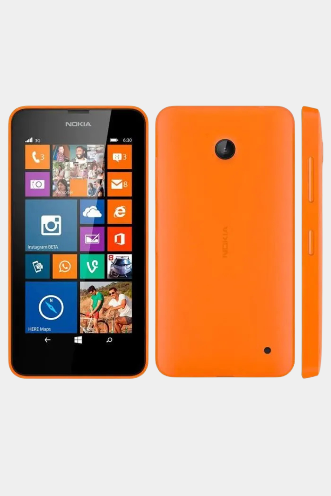 Nokia Lumia 630 Orange Vintage Mobile