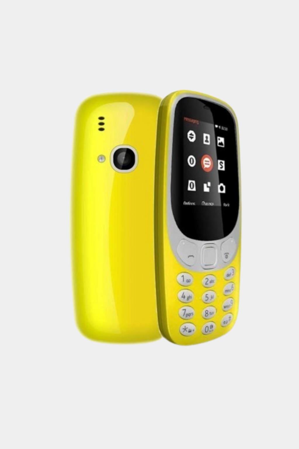 Nokia 3310（New style 2G) Jaune Vintage Mobile