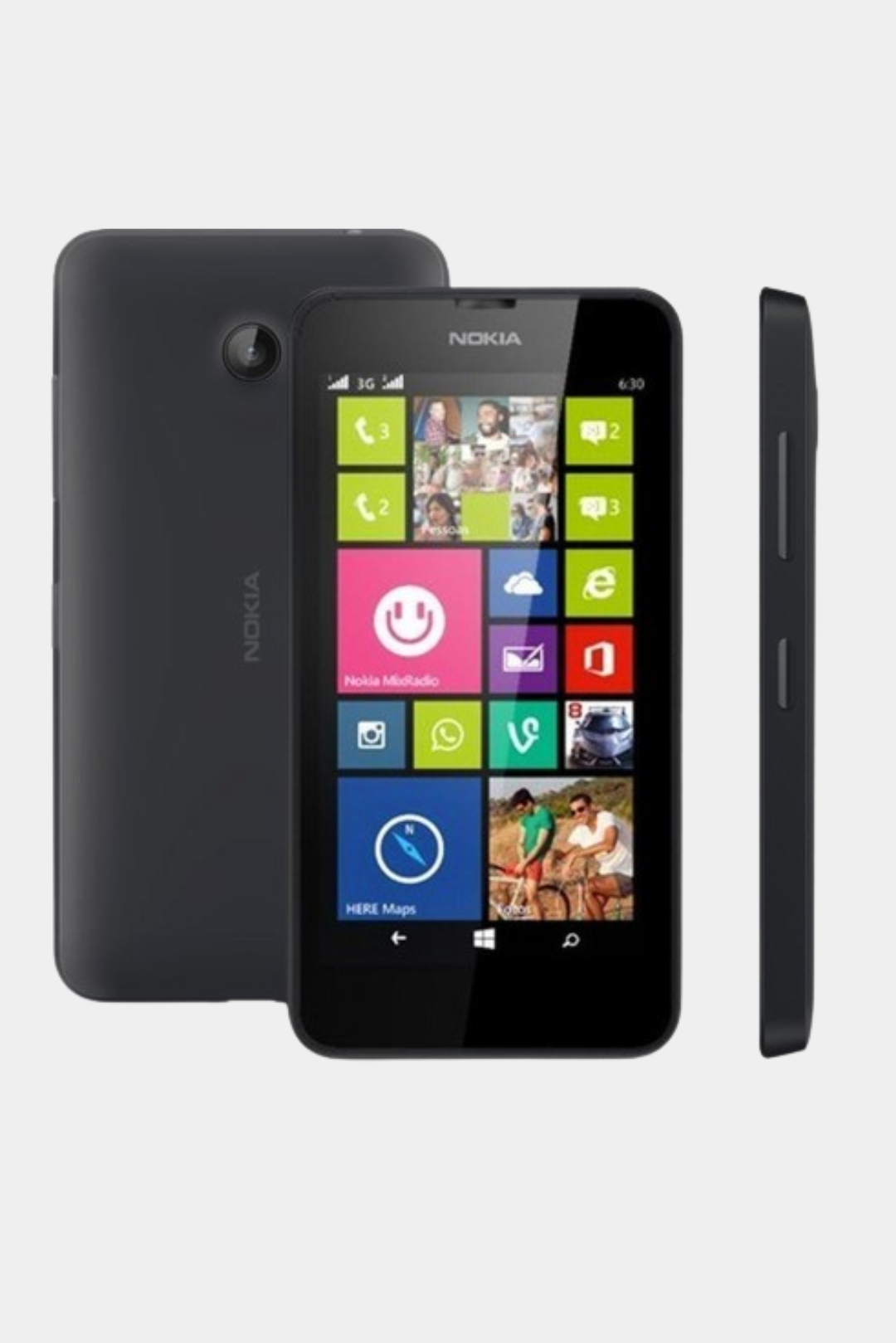 Nokia Lumia 630 Black Vintage Mobile