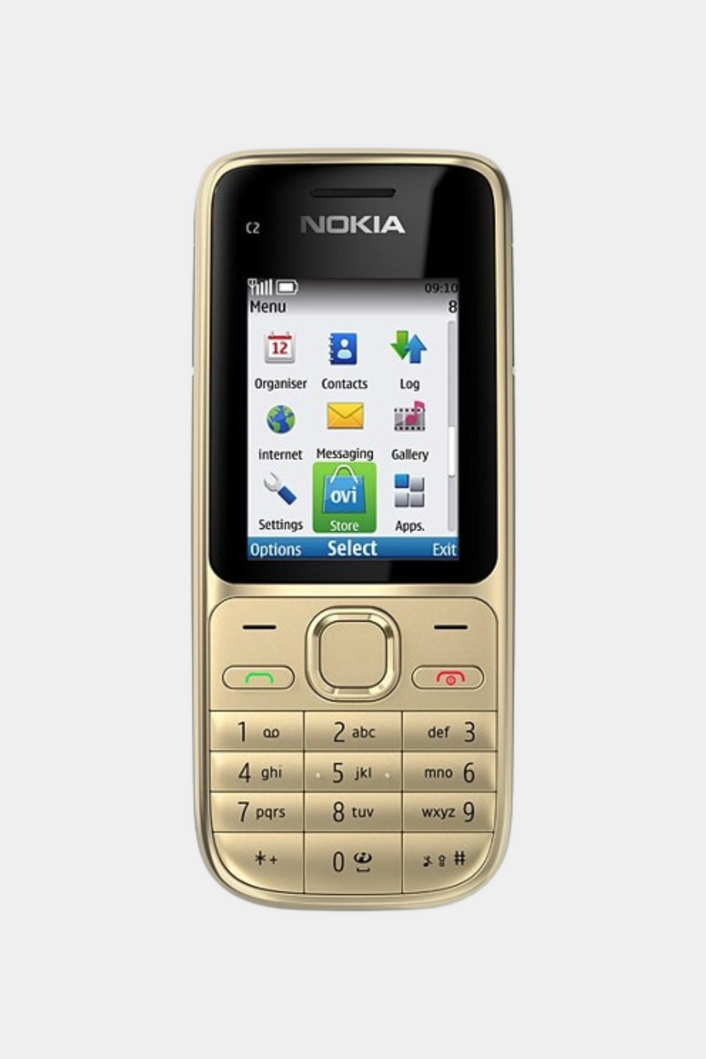 Nokia C2-01 Gold Vintage Mobile