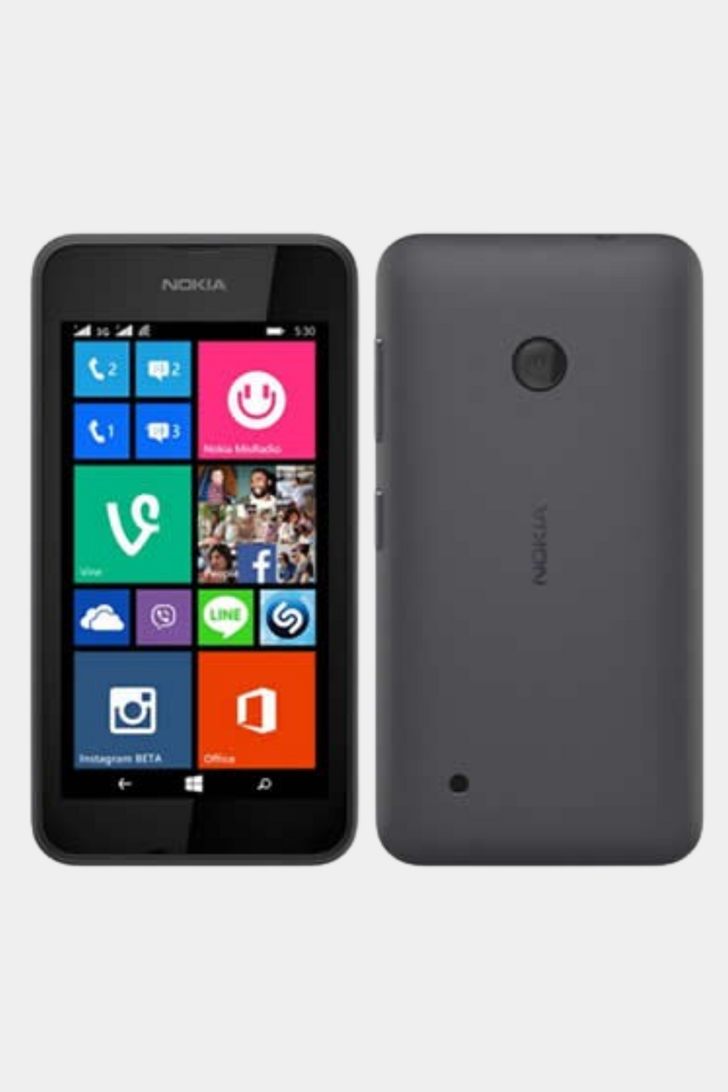 Nokia Lumia 530 Gris Vintage Mobile