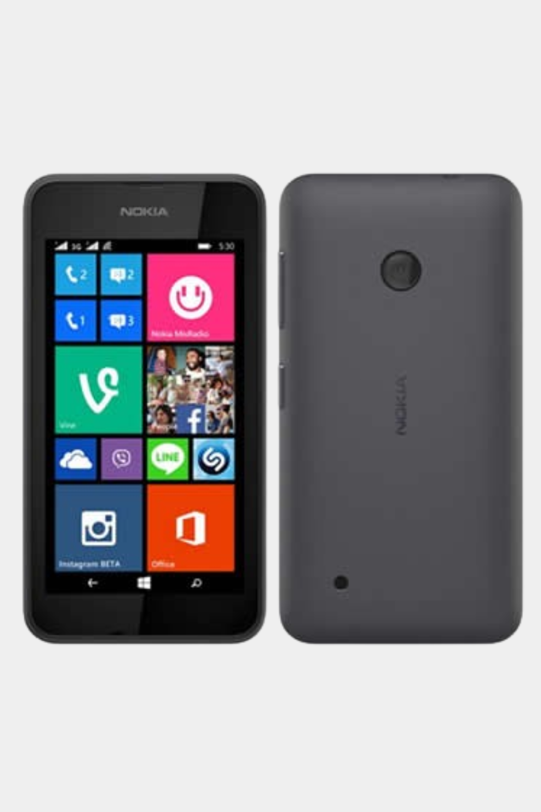 Nokia Lumia 530 Gris Vintage Mobile