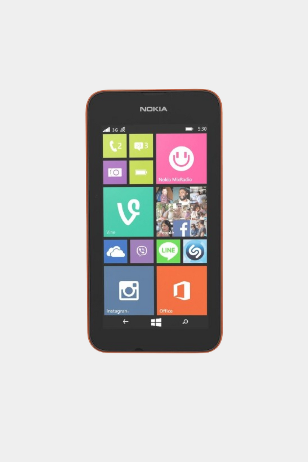 Nokia Lumia 530 Orange Vintage Mobile