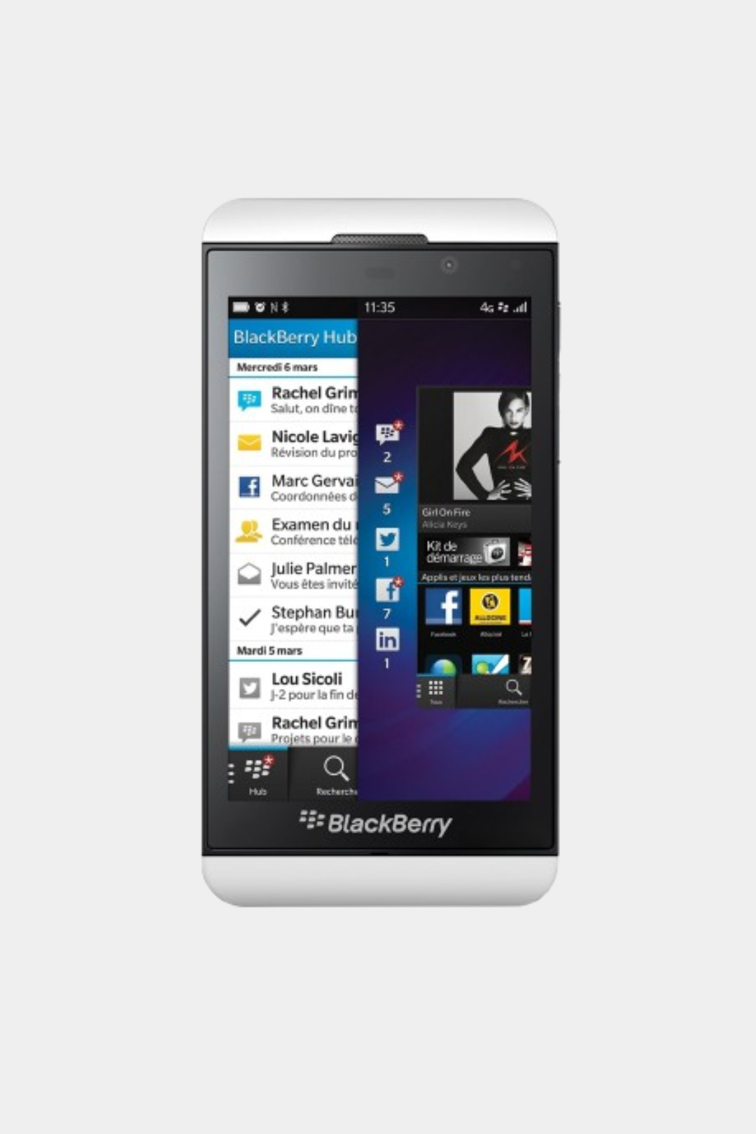 BlackBerry Bold Z10 White Vintage Mobile